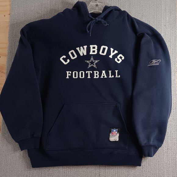 Reebok Other - Vintage Reebok NFL On Field Hoodie Dallas Cowboys Navy Blue L
